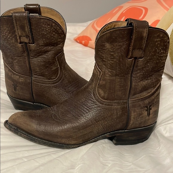 Frye Shoes - Brown FRYE Leather Cowboy Boots